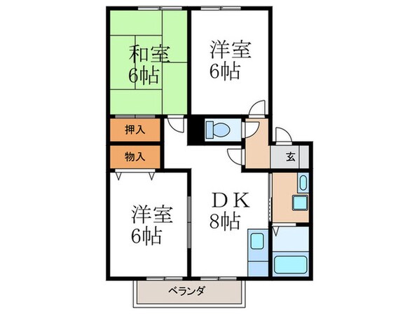 アルシェ樋口の物件間取画像